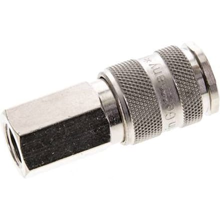 Vernikkeld Messing DN 5.5 (Orion) Luchtkoppeling Snelkoppeling G 1/4 inch Binnendraad - CLS5ARO-F-BN-BL-014