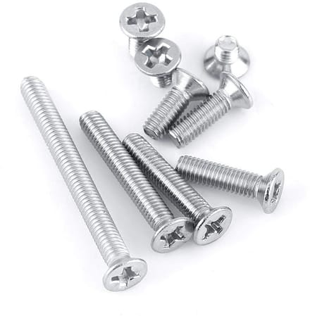 M3 Machine Screws Set van 100 Stuks, 9 Soorten RVS Countersunk Schroeven voor Precisie Bevestiging en Montage (6mm)