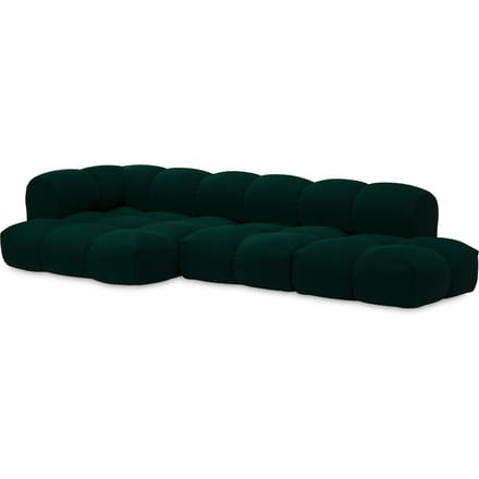 Objekte unserer Tage zander Sofa Design 07 links (4 -zit) - Vidar 1062 Dennengroen