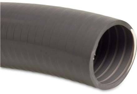 Profec zwembadslang PVC 34 mm x 40 mm – type Poolflex – 5 bar – grijs – per meter (aaneengesloten geleverd)