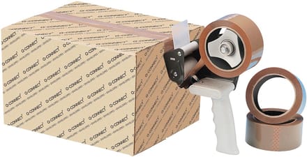 Q-CONNECT afroller voor verpakkingsplakband | voor rollen 50 mm x 66 m