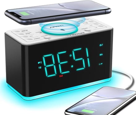Wekkerradio met Alarm - Nachtwekker - Klokradio - LED
