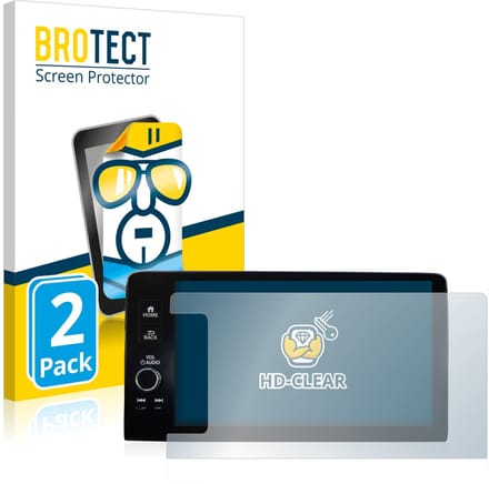 BROTECT - Screenprotector voor Honda HR-V 2022 Navigationssystem rechtsgestuurde - Folie Beschermfolie transparant 2 Stuks