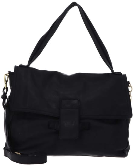 CATERINA LUCCHI Leren schoudertas Maria Shoulder Bag Nero zwart