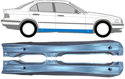 Volledige dorpel voor BMW 3 E36 1990-2000 / Links + Rechts / Set