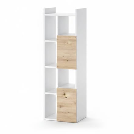 Vicco Alf Badkamerkast – 36 x 117 cm met 2 laden Wit