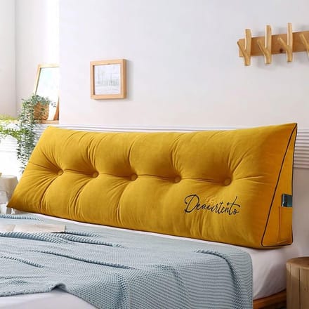 Groot Driehoekig Rugkussen voor Dubbel Bed, Sofa en Lezen