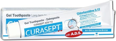 Curasept tandpasta chloorhexedine 0.12% 75 ml  2 tubes