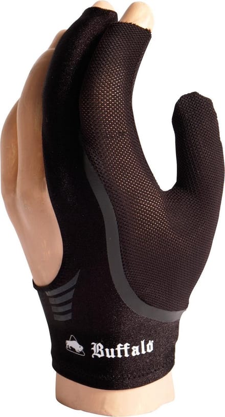 Buffalo Reversible biljarthandschoen zwart/zwart M