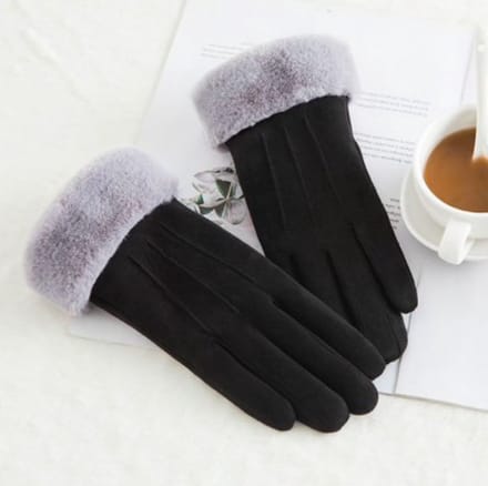Hidzo Dames Handschoenen Zwart Maat S/M