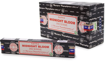 Satya - midnight bloom - wierook - doos 12 pakjes