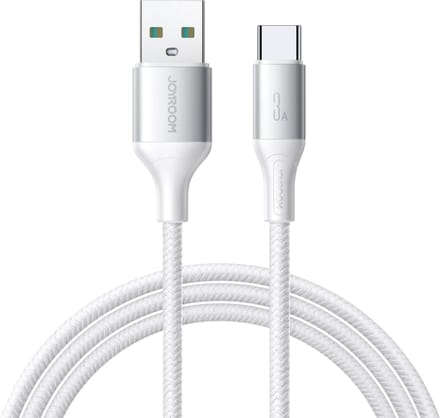 Joyroom USB-A naar USB-C Kabel - Snellaad en Data Kabel - 3A - 2 Meter - Flash Series - Wit