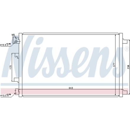 Condensator, airconditioning NISSENS 940038