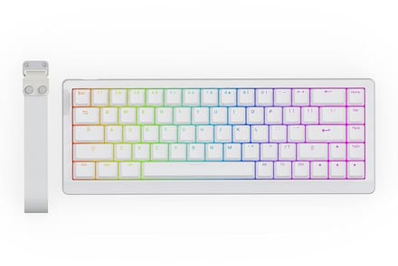 EPOMAKER HE68 Lite - Hall Effect - 8000hz - Magnetisch Toetsenbord - RGB - 65% - QWERTY - Gaming Keyboard - Clear Mag Switch - Wit