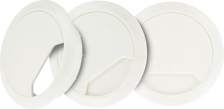 TQ4U Kabeldoorvoer - ABS Kunststof - Ø 80 mm - Verstelbaar - Wit - 3 stuks
