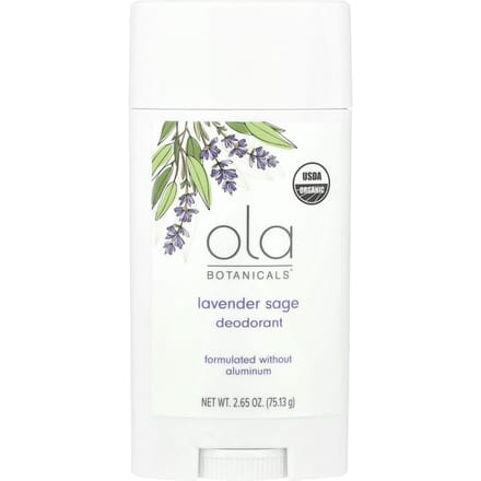 Dr. Mercola, Ola Botanicals® Deodorant, Lavender Sage, 2.65 oz (75.13 g) white