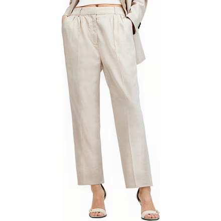 AllSaints Whitney Trouser Neutral Beige Größe: 4 | Straight Jeans Outlet | Damen | Braun