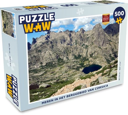 Puzzel Meren in het berggebied van Corsica - Legpuzzel - Puzzel 500 stukjes