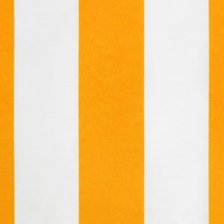 vidaXL - Vervangingsdoek - voor - luifelrok - gestreept - 400 - cm - geel - en - wit