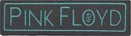 Pink Floyd - Division Bell Text Logo Patch - Zwart/Groen