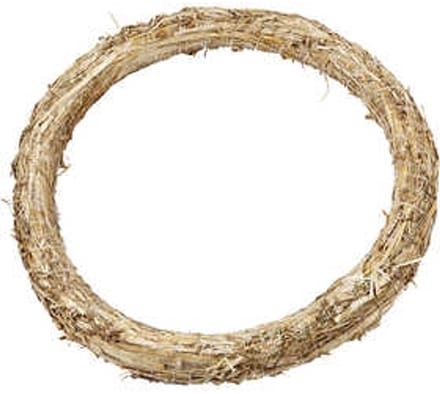 Krans van stro, d 35 cm, dikte 3 cm, 1 stuk