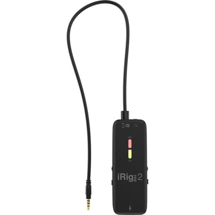 IK Multimedia iRig Pre 2 Smartphone microfoon Dasspeld Zendmethode:Kabelgebonden Audio, 2.0 (3.5 mm