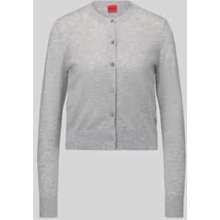 regular fit gebreid jack van wolmix met lyocell-kasjmiergehalte model 'Sfabro'