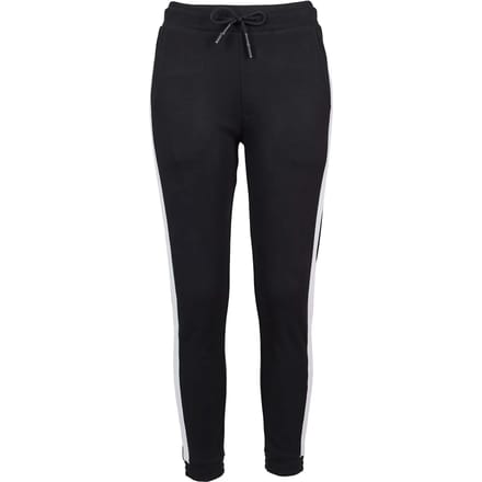 Urban Classics - Interlock Dames joggingbroek - S - Zwart/Wit