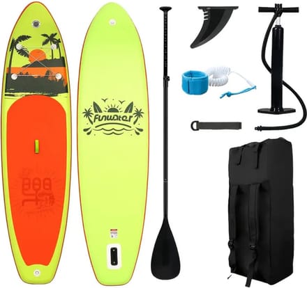 Livano Sup Board - Opblaasbaar - Supboard - Sup Boards - Paddle - Kayak - Geel - 335cm