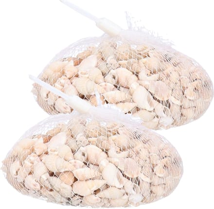 Rayher Schelpjes - 2x - posthoorn schelpen - decoratie - 150 gram - maritiem