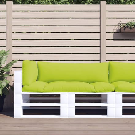 vidaXL - Palletkussens - 3 - st - stof - heldergroen