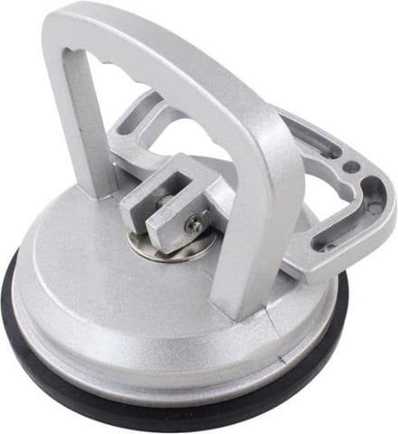Tegelzuignap - Glaszuignap - Glasdrager - Glaszuiger - Tegelzuiger - Zilver