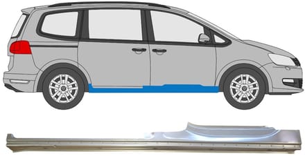 Volledige dorpel voor Volkswagen Sharan 2010-2022 / Rechts