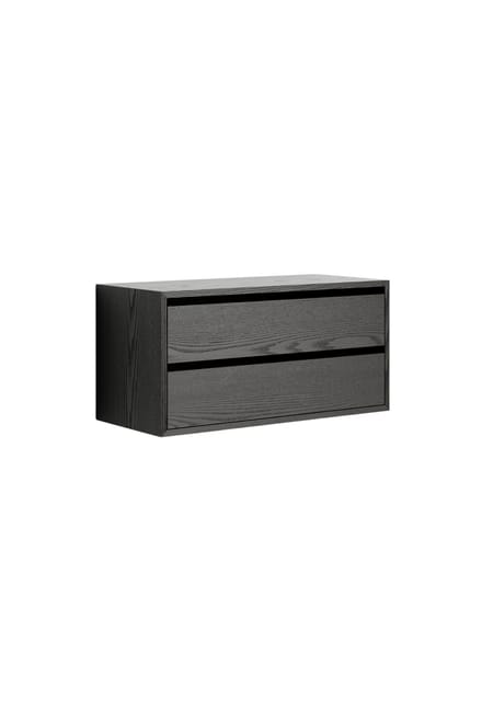 New Works New Works Cabinet Low w. Laden - zwart / essen