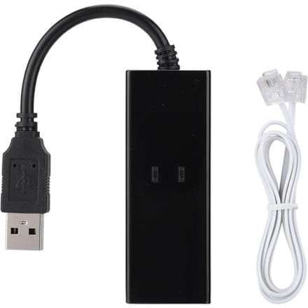 USB 56K externe inbelverbinding, spraakfax, datamodem geschikt voor Win7, Win8, Win10 en XP black