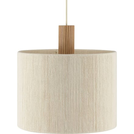 Brilliant Arlo - Hanglamp - 1-lichts - ø 35 cm - E27 - Beige/Hout
