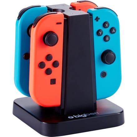 BigBen Interactive Switch Quad Charger Joy-Con - Wireless Charging cable for wireless game controller - Nintendo Switch