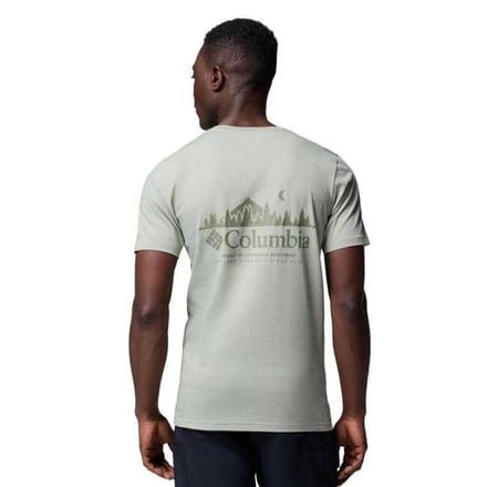 Columbia Heren Rapid Ridge rug T-shirt met opdruk (Groen)