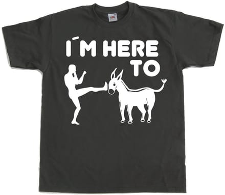 Hybris I'm Here To Kick Ass T-shirt SH-1-15157-LFH2-5