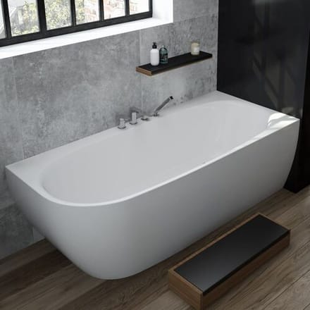 Hoesch iSensi corner bath asymmetric monobloc 180 x 80 cm, right version, 3835.010