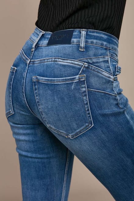Broek Toxik3 normale taille push-up straight fit jeans