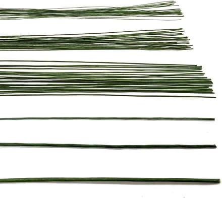 60 Stuks Groene Bloemen Draad Set - Papier Omwikkeld Voor Bloemstukken en Knutselen
