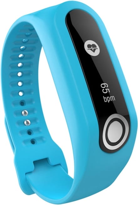 Siliconen bandje - geschikt voor TomTom Touch - blauw