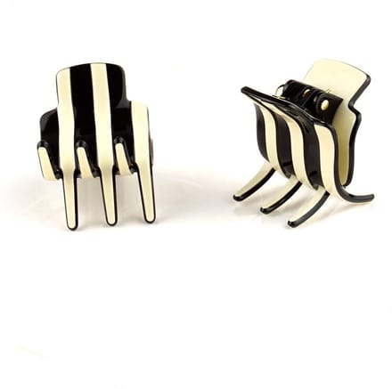 Stijlvol haarklem (sierklem) 2,5 cm in-geschenkdoos, gebroken-wit.
