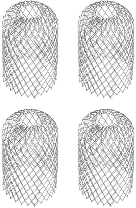 Dakgoten Bladfilter 4-delig – Boldraadrooster, 10x17cm, gootbeschermer