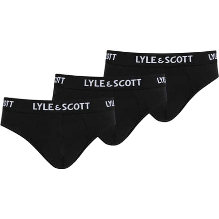 Lyle & Scott Herenslips (Pakket van 3) (Zwart)