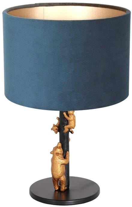 Anne Lighting tafellamp Animaux - zwart - metaal - 20 cm - E27 fitting - 8236ZW