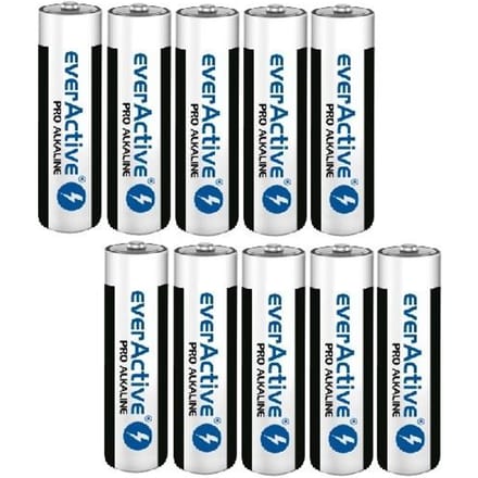 everActive LR6 AA Pro Alkaline Batterijen 10 Stuks