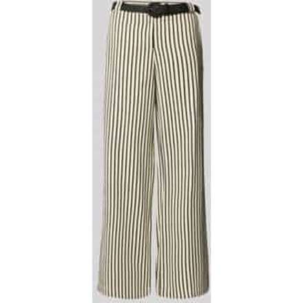 wide fit broek met viscose