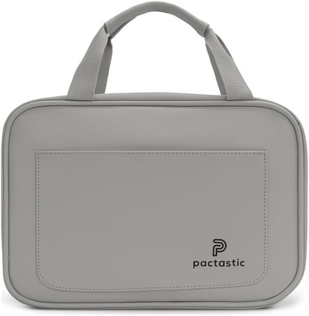 Pactastic Urban Collection Toilettas 30 cm - 4 L - Ritssluiting - grey